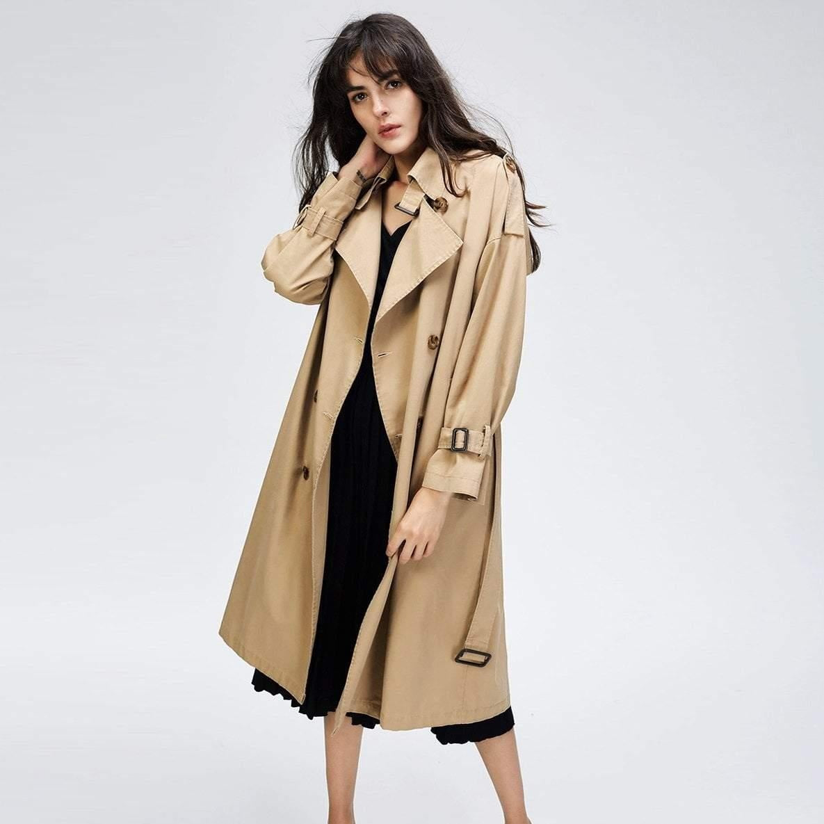 Trench Coat - Oversized Wide Waist