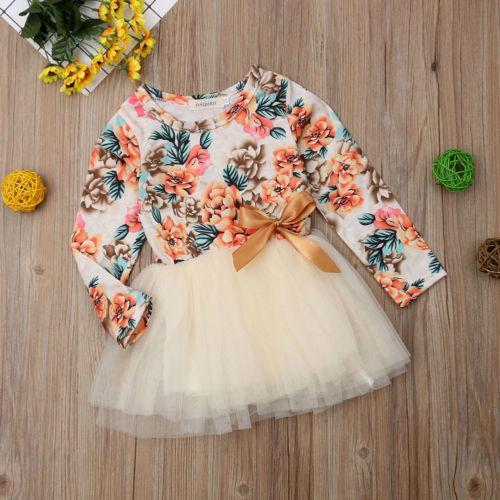 Robe tutu florale pour filles