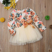 Girls Floral Party Pageant Tutu Dress