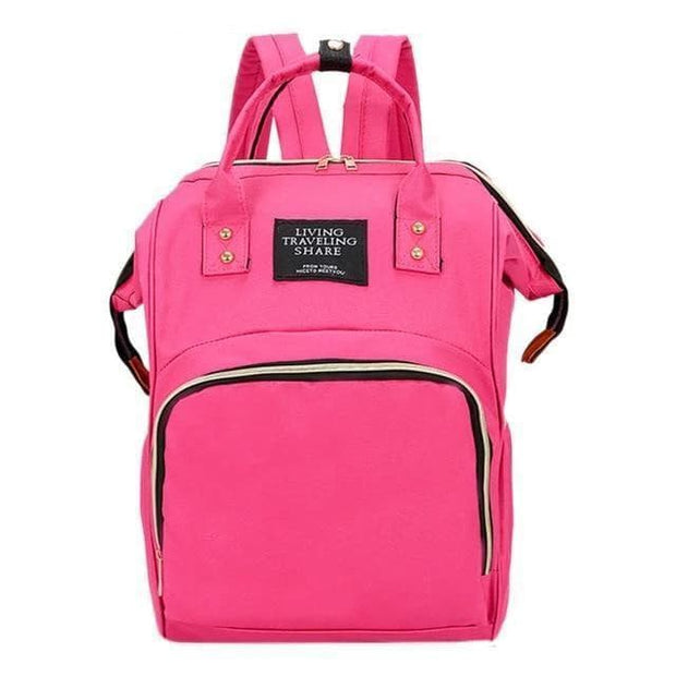 Diaper Backpack - MomyMall Dark Pink