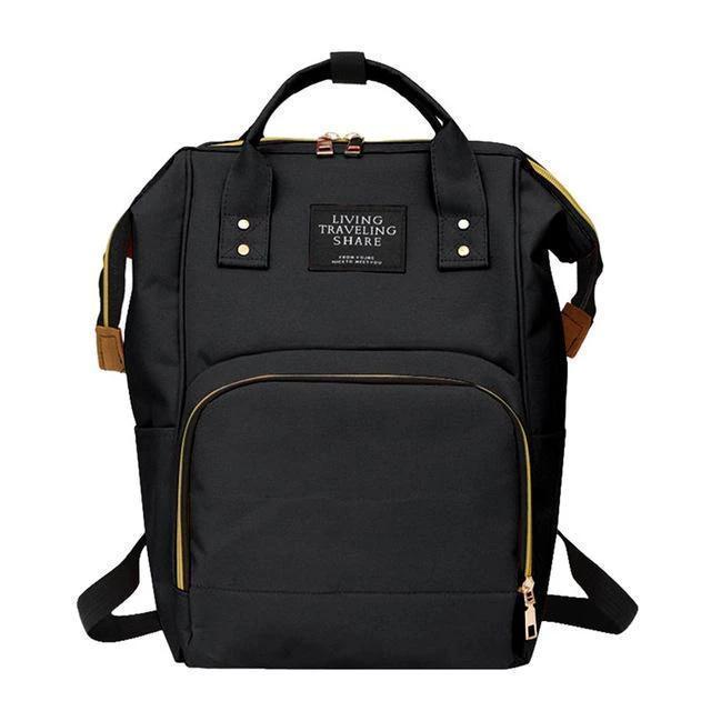 Diaper Backpack - MomyMall Black