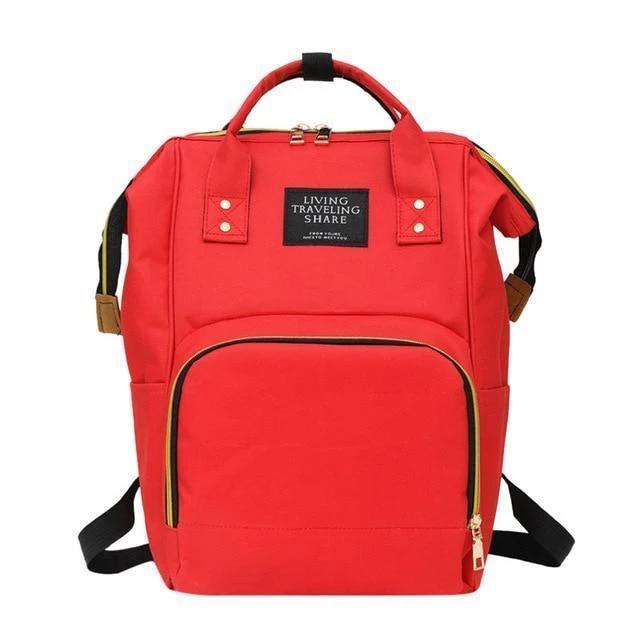 Diaper Backpack - MomyMall Red