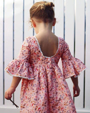 Toddler Girl Long Sleeve Floral Boho Dresses - MomyMall