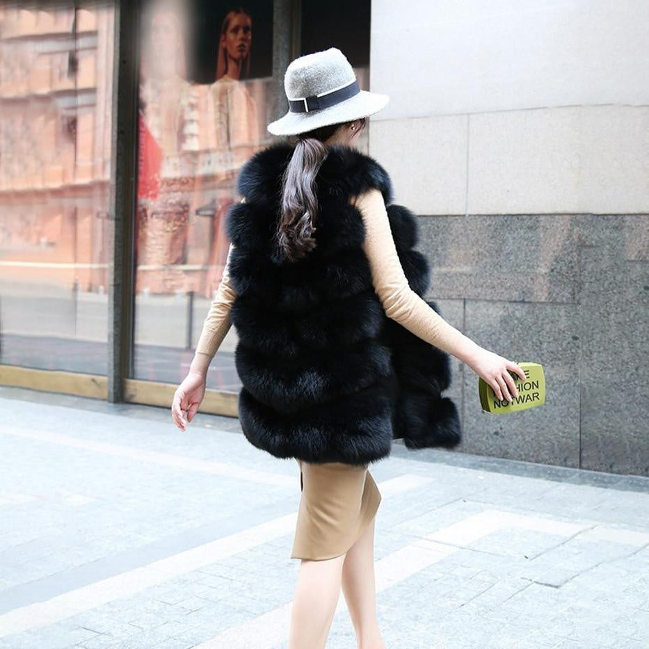 Soft Faux Fur Vest - Sleeveless