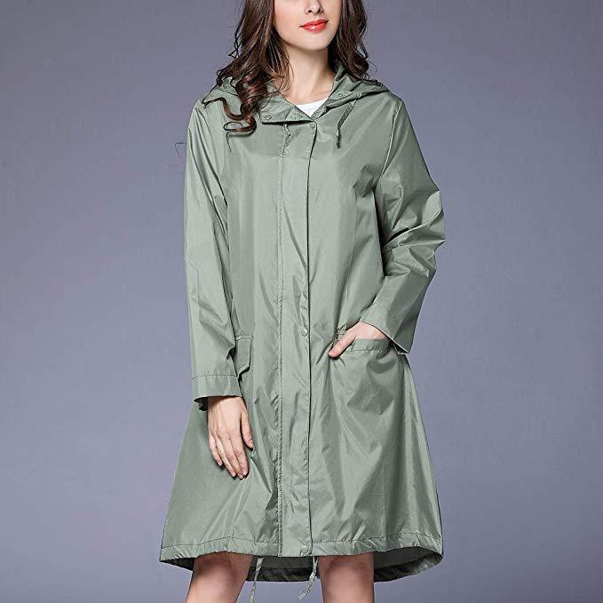 Waterproof Lightweight Rain Coat With Hood