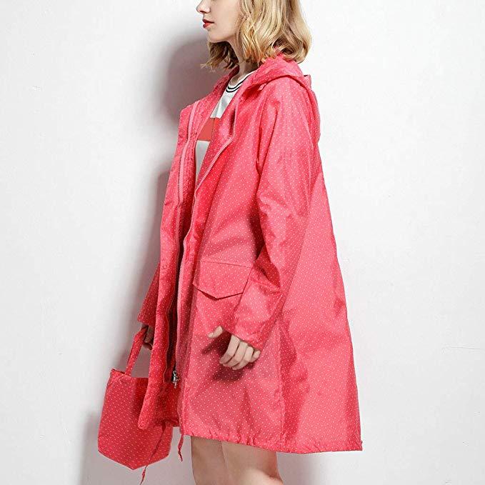 Waterproof Lightweight Rain Coat With Hood