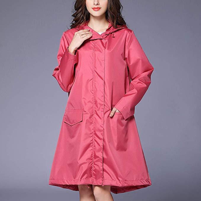 Waterproof Lightweight Rain Coat With Hood