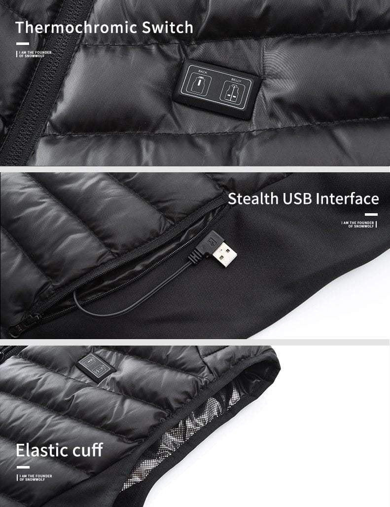 Beheizte Weste USB-Infrarot-Heizjacke