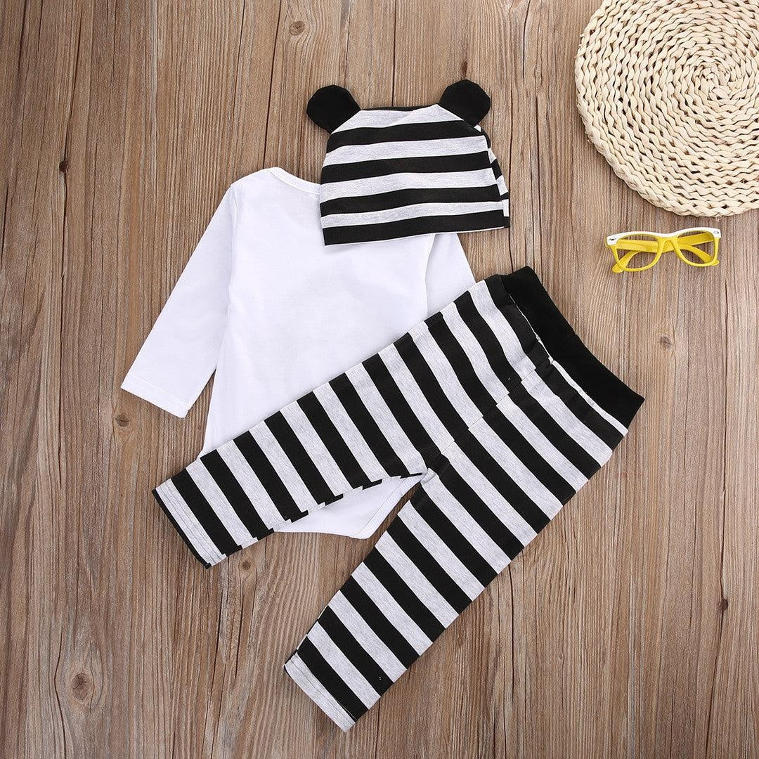 Striped Monkey Outfit with Hat