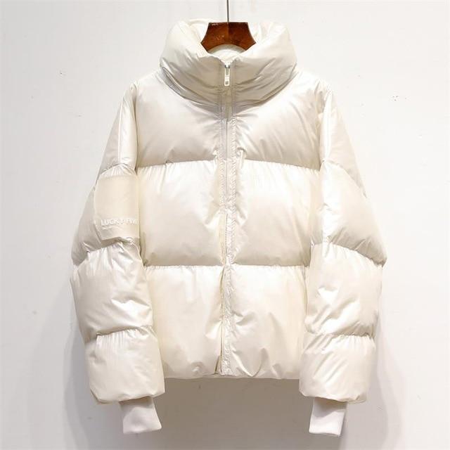 Glossy Waterproof Puffer Coat