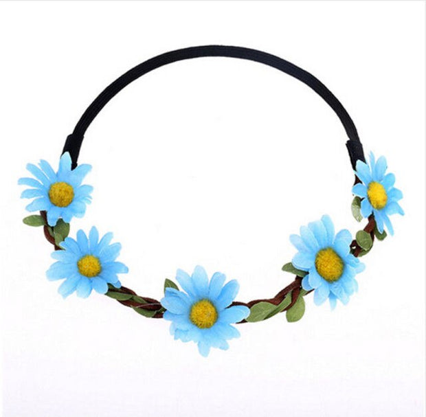 Daisy Headbands (7 Colors) - MomyMall Blue / Toddler