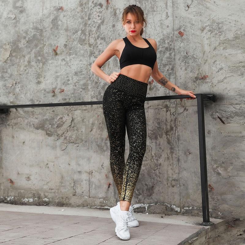 Activewear Gold Sparkle Leggings