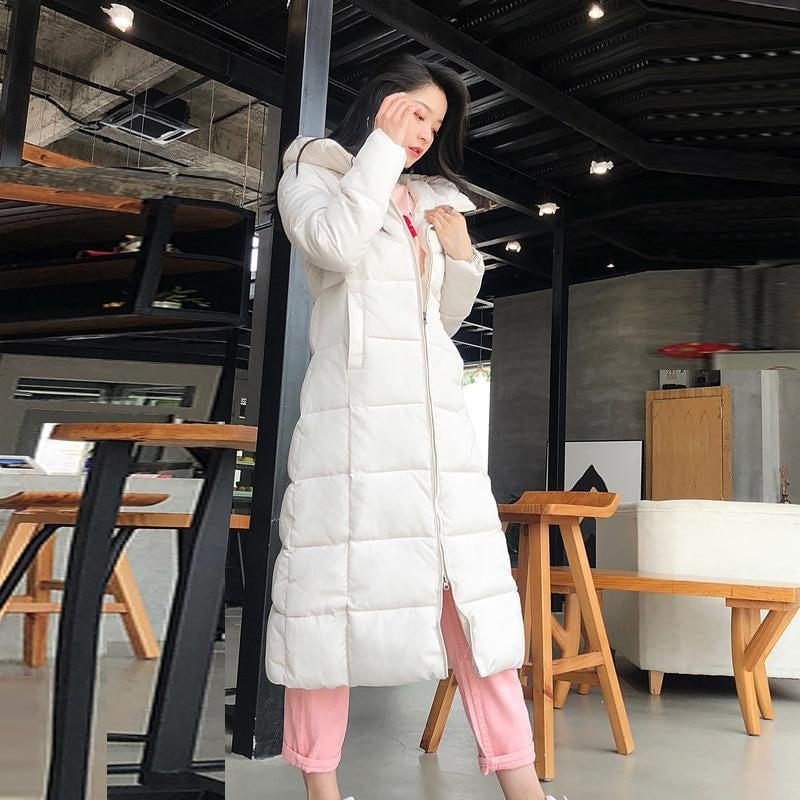 Hooded Winter Long Puffer Coat