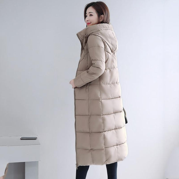 Hooded Winter Long Puffer Coat