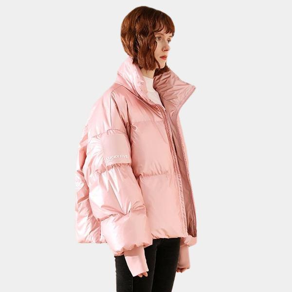 Glossy Waterproof Puffer Coat