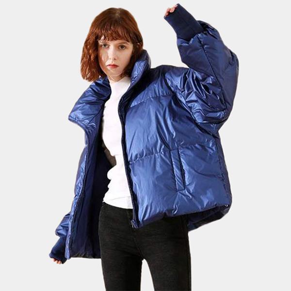 Glossy Waterproof Puffer Coat