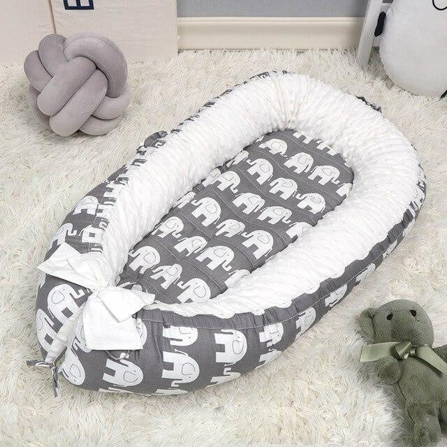 New Baby Nest Bed for Crib - MomyMall Elephant