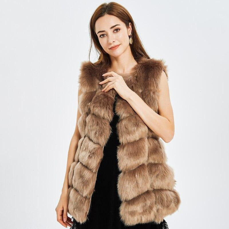 Faux Fur Vest - Sleeveless Gilet