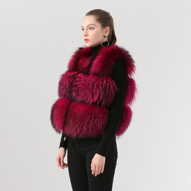 Luxury Bubble Faux Fur Vest