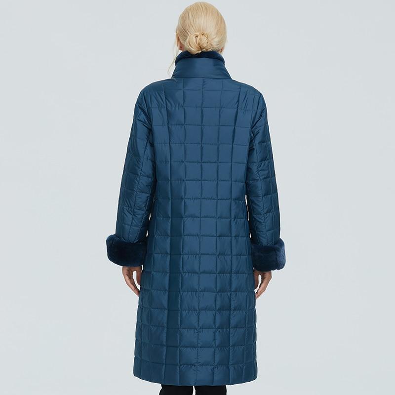 Quilted Coat With Faux Fur Trim