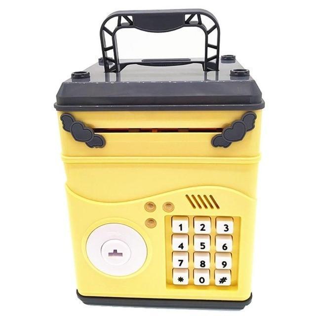 Kids Automatic Electronic ATM Piggy Bank - MomyMall Yellow