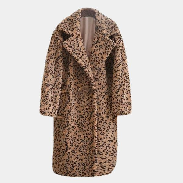 Leopard Faux Fur Teddy Coat