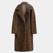 Leopard Faux Fur Teddy Coat