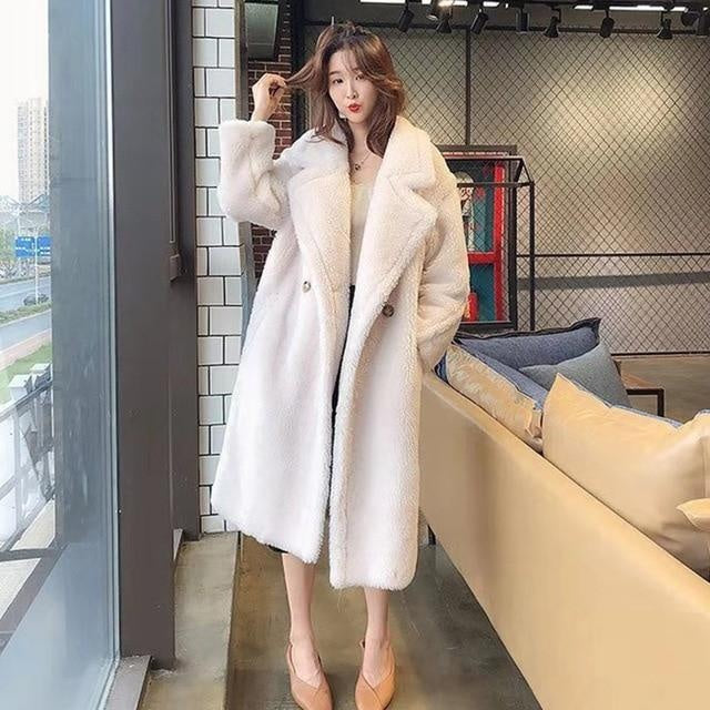 Winter Faux Fur Warm Long Coat