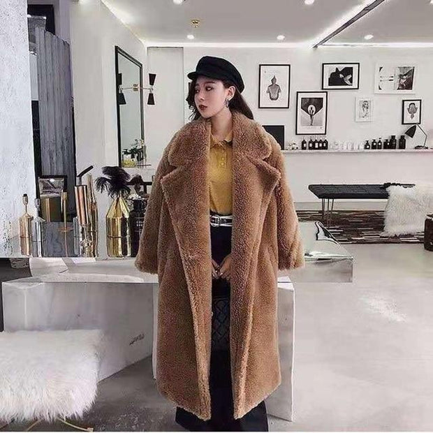 Winter Faux Fur Warm Long Coat