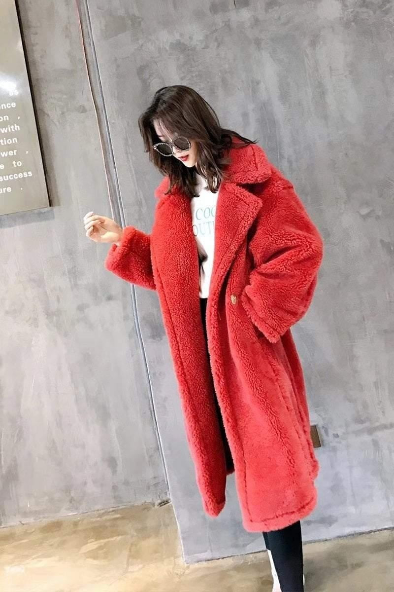 Winter Faux Fur Warm Long Coat