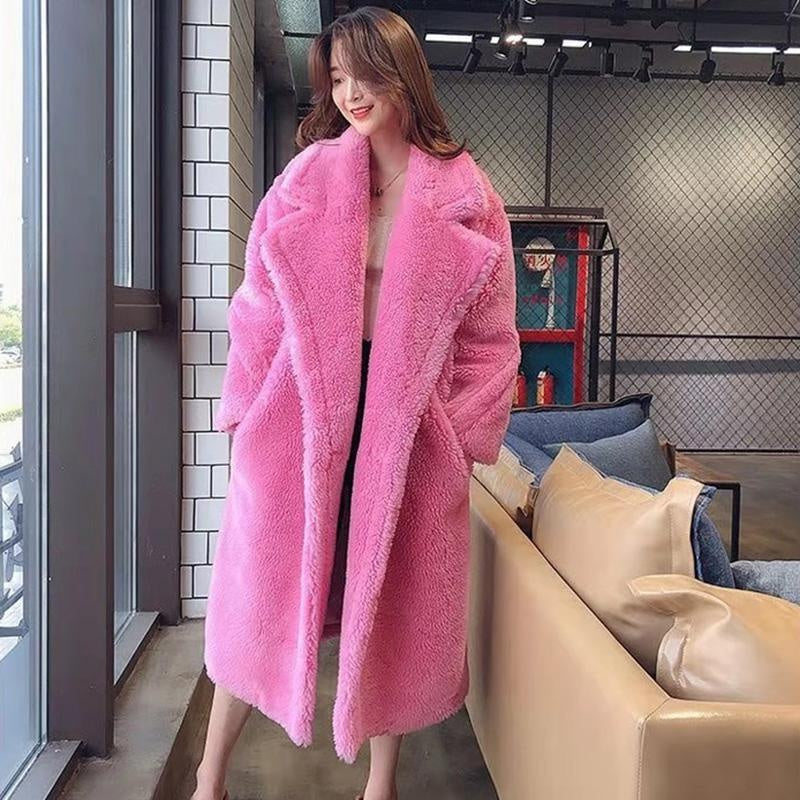 Winter Faux Fur Warm Long Coat