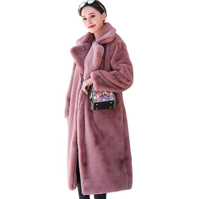 Faux Fur Plush Thick Coat