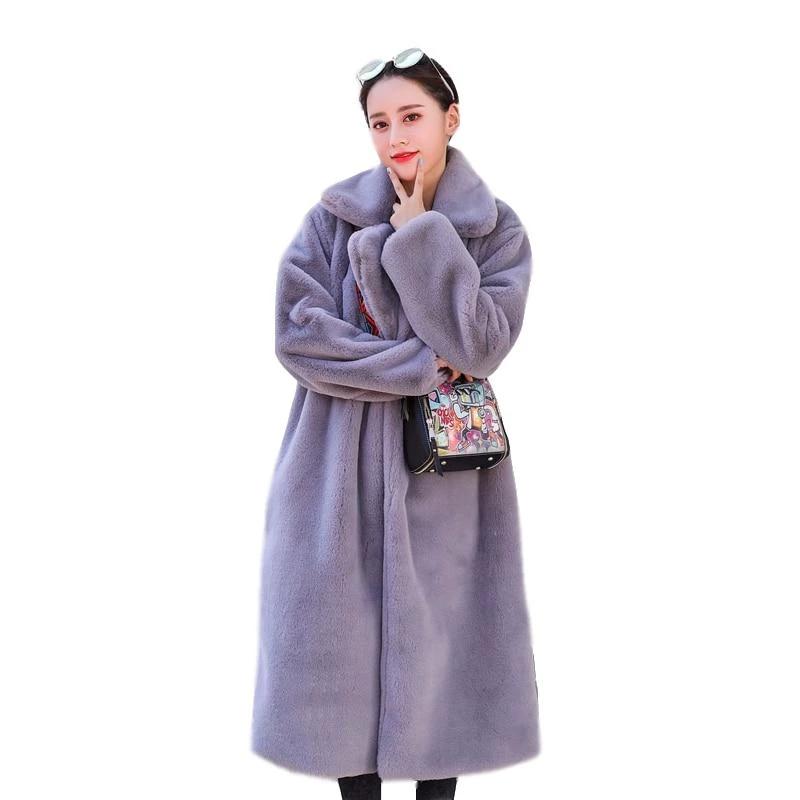 Faux Fur Plush Thick Coat