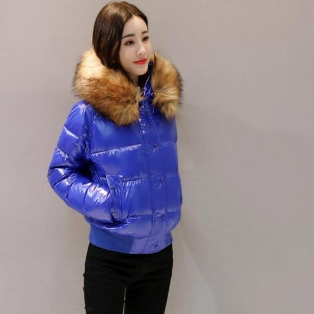 Puffer Coat With Faux Fur Hood