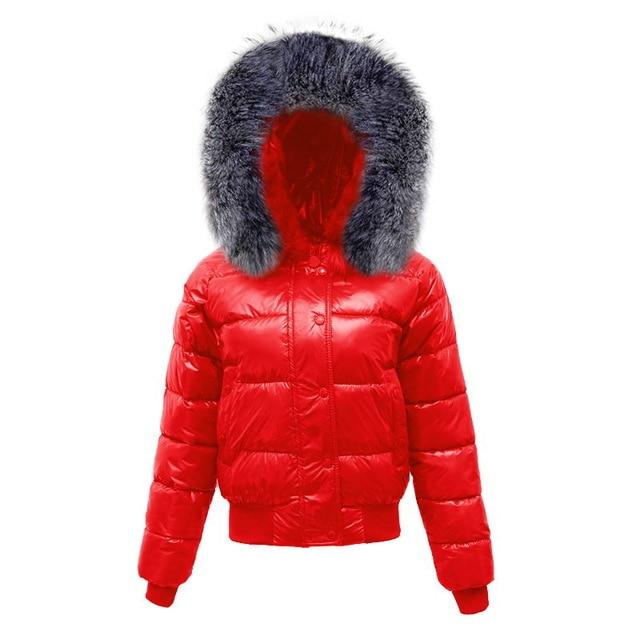 Puffer Coat With Faux Fur Hood