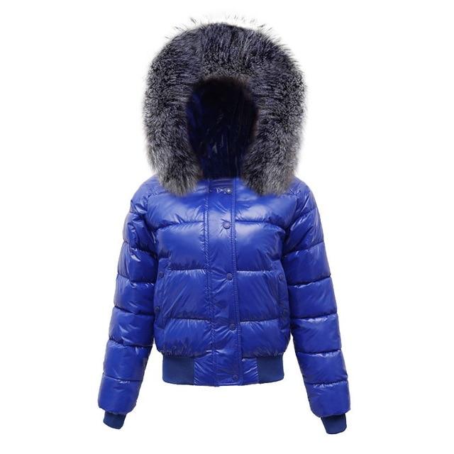 Puffer Coat With Faux Fur Hood