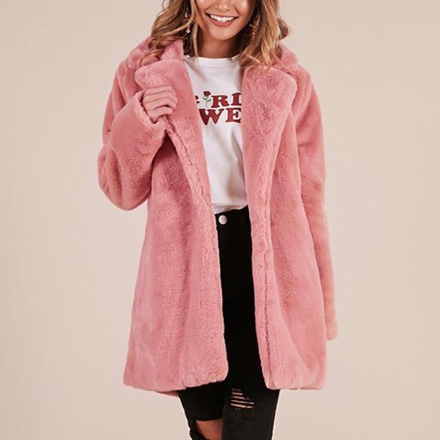 Faux Fur Coat - Oversized Fit - Super Soft