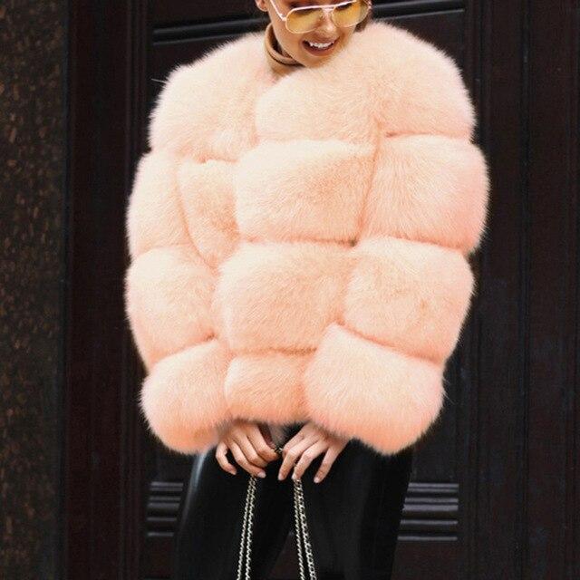 Faux Fur Coat - Bubble Winter Warm