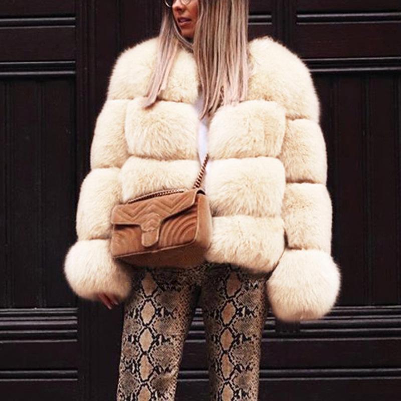 Faux Fur Coat - Bubble Winter Warm