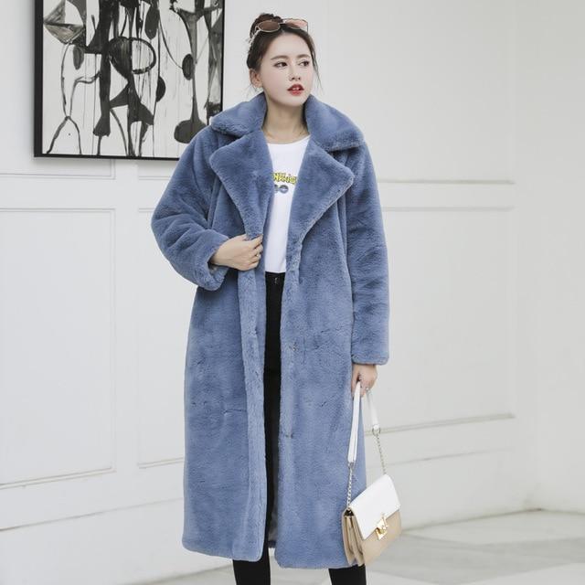 Faux Fur Plush Thick Coat