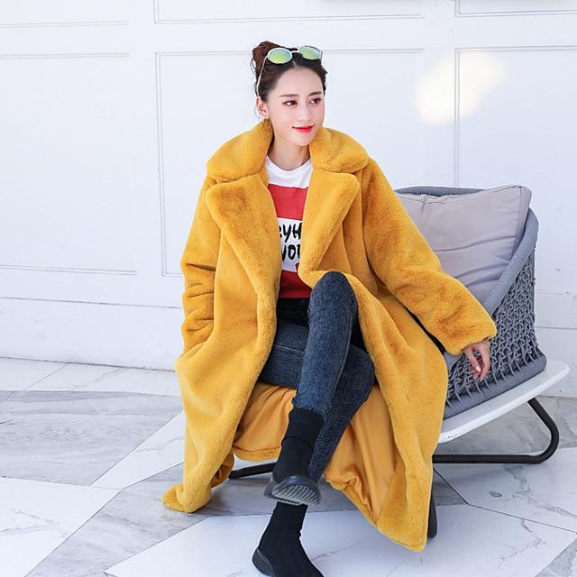 Faux Fur Plush Thick Coat