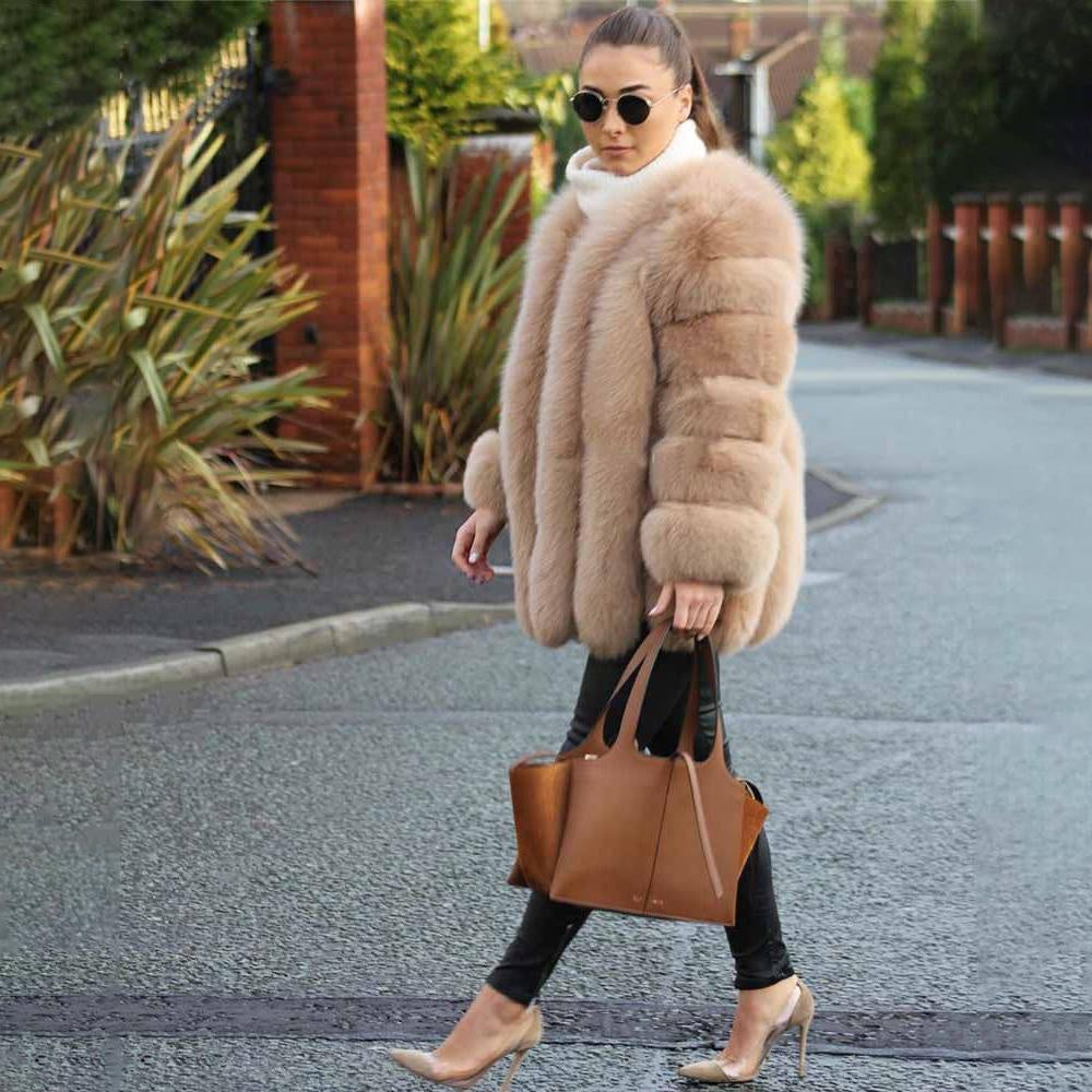 Faux Fur Coat - Bubble Faux Fur Trending Coat