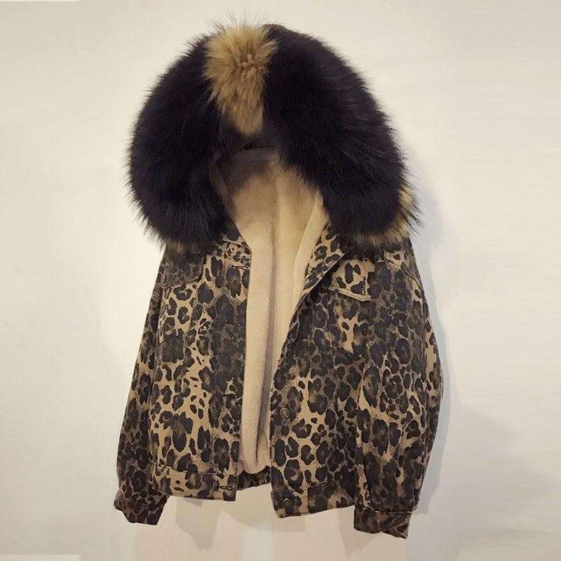 Velvet Animal Print Bomber Jacket with Faux Fur Hood