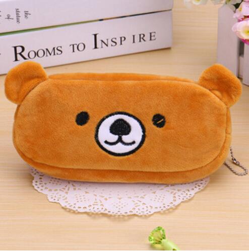 Plush Animal Pencil case Cartoon panda bear fruit pen bag box for kids gift Cosmetic Stationery pouch school supplies - MomyMall 17