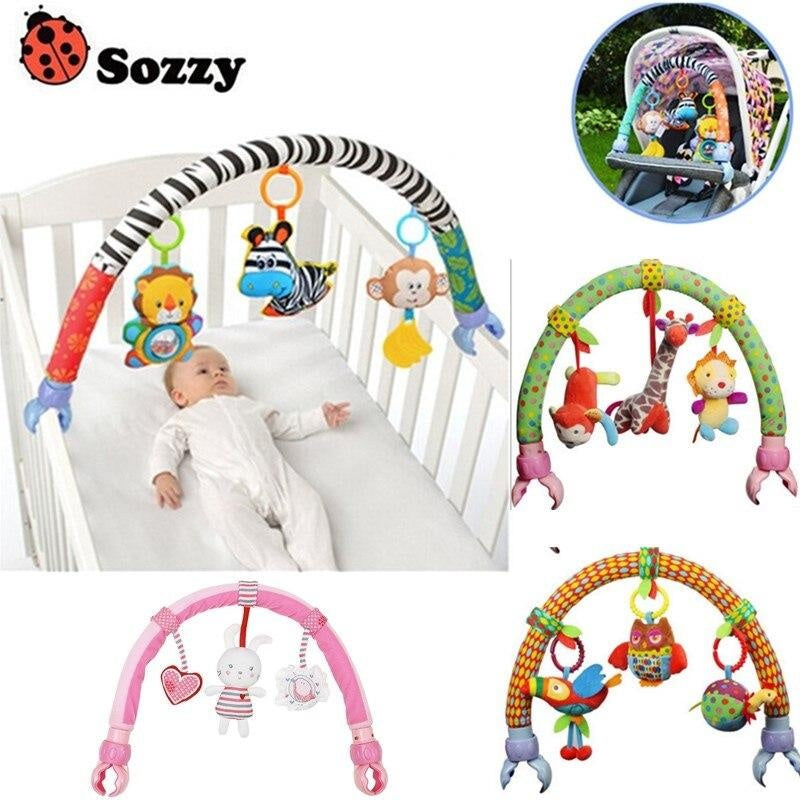 Baby Portable Crib and Stroller Hanging Rattling Soft Toys - MomyMall