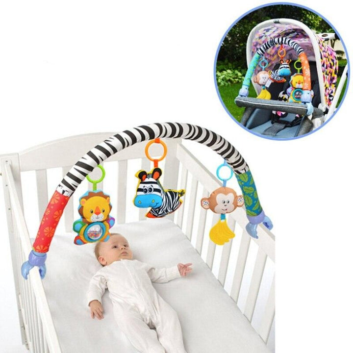 Baby Portable Crib and Stroller Hanging Rattling Soft Toys - MomyMall A / USA