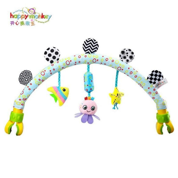 Baby Portable Crib and Stroller Hanging Rattling Soft Toys - MomyMall C / USA