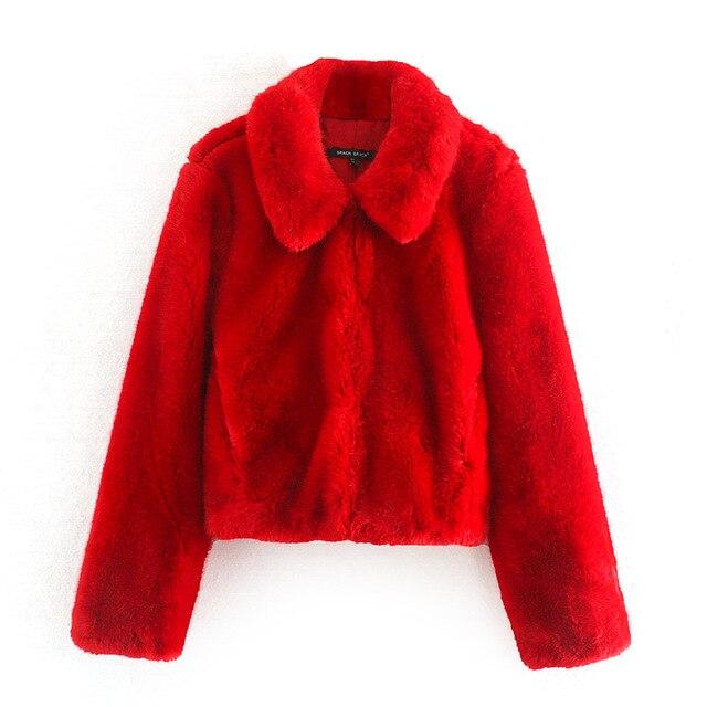 Sweet Trending Short Faux Fur Coat