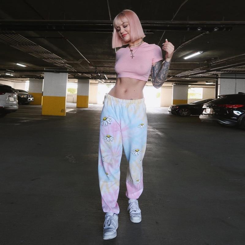 Tie Dye Joggers - High Waist Oversized Baggy Joggers