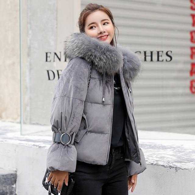 Velvet Coat - Winter Faux Fur Hooded Coat